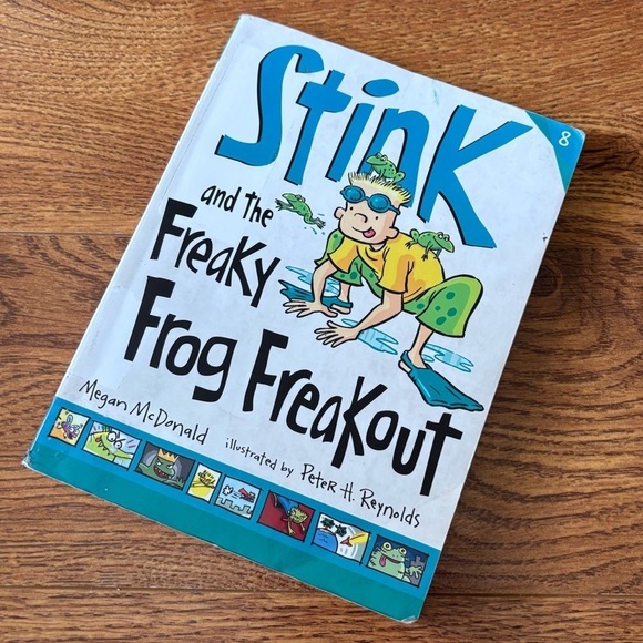 Stink and the Freaky Frog Freakout by: Megan McDonald paperback book - Picture 1 of 3
